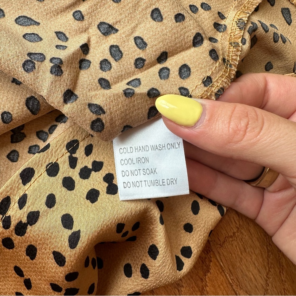 NWT Verge Girl Cheetah Silk Dress - Picture 5 of 6